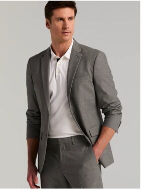 Perry Ellis Gray Two-Piece Men's Suit